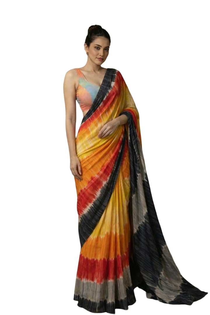 Vasthrlay Multicolor Ethnic Traditional Saree for festive ethnic occasions