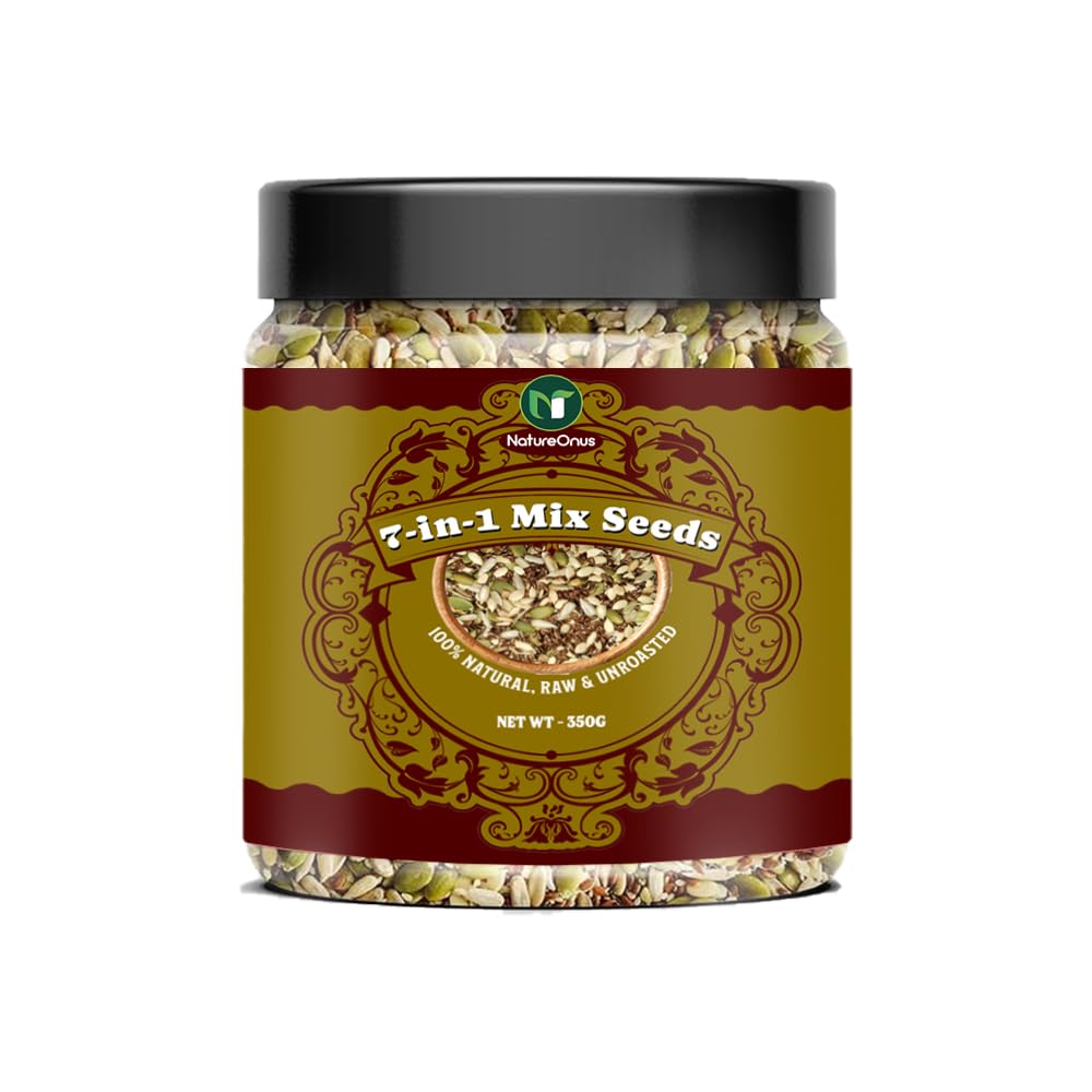 NATUREONUS 7 in 1 Raw Seeds Mix