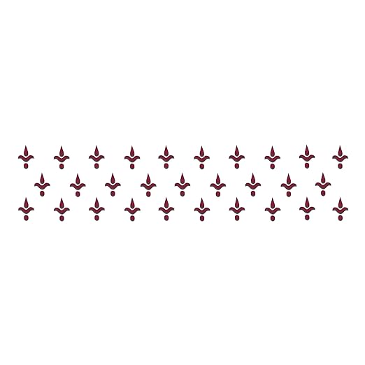 Comet Busters Maroon Abstract Design Bindis