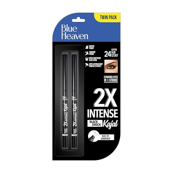 Blue Heaven 2X Intense Kajal Black - PUSHMYCART