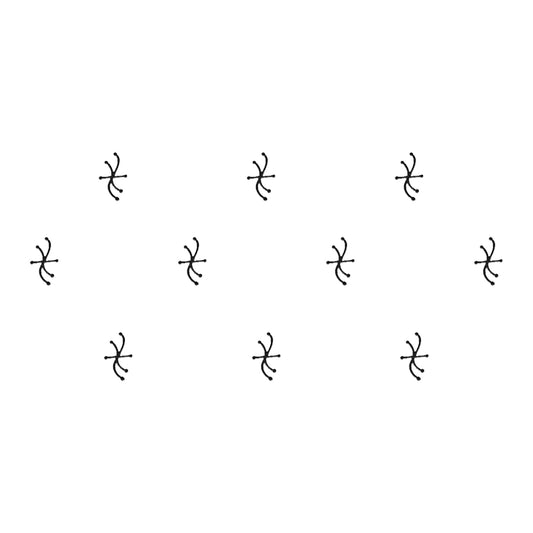 Comet Busters Black Fancy Traditional Bindis 15 mm