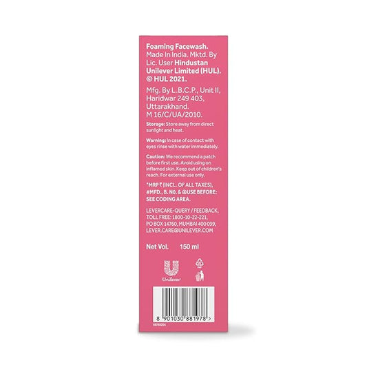 ponds bright beauty foaming pump facewash