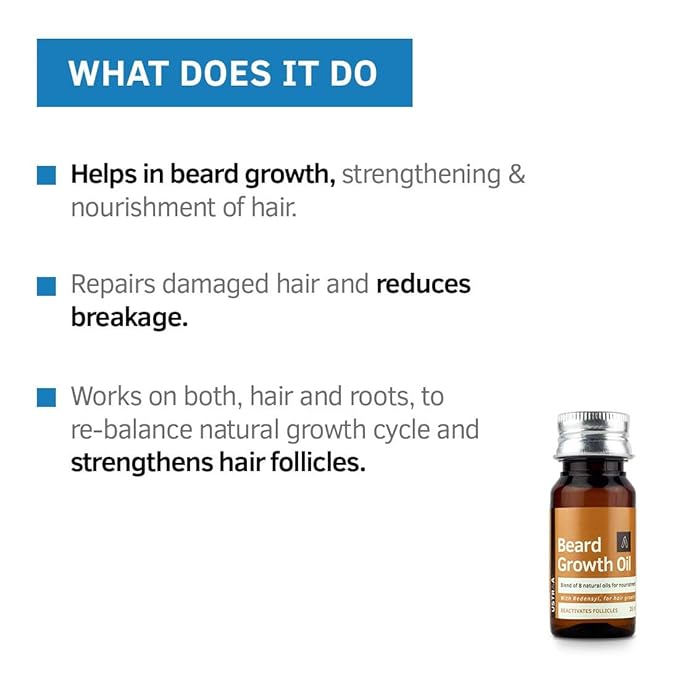 Ustraa Beard Growth Oil - PUSHMYCART