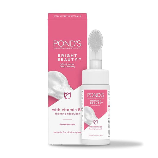 ponds bright beauty foaming pump facewash