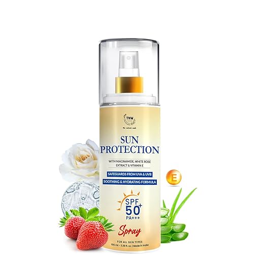 TNW-THE NATURAL WASH Sunscreen Spray SPF 50 with Niacinamide & White Rose Extract
