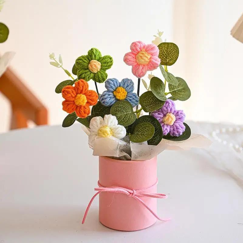 Artificial Crochet Flower Bouquet