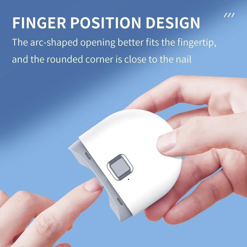 IQS Enterprise Automatic Electric Nail Clipper with LED Light and Nail File USB Rechargeable - image 7