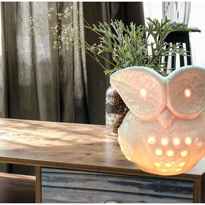 Ceramic Owl Shape Electric Essential Oil Diffuser | Perfect for Home Decor & Relaxation 