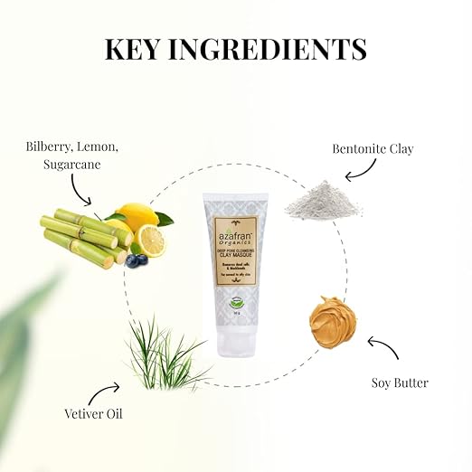 Azafran Organics Deep Pore Cleansing Clay Masque 