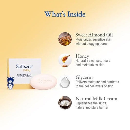Softsens Baby Natural Bar Soap - PUSHMYCART