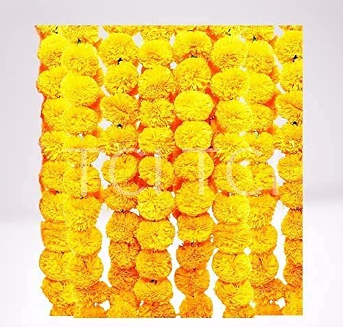 Artificial Marigold Genda Flowers Toran | Door Hanging Marigold Mala