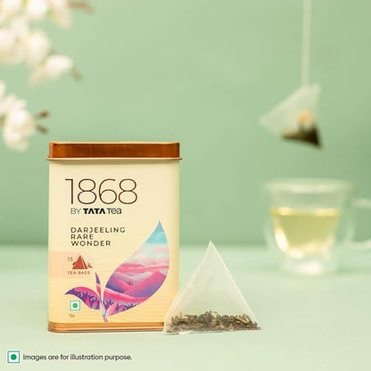 1868 By Tata Tea Darjeeling Rare Wonder Pyramid Tea Bags
