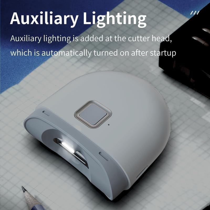 IQS Enterprise Automatic Electric Nail Clipper with LED Light and Nail File USB Rechargeable - image 6