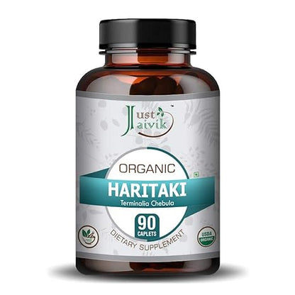Just Jaivik Organic Haritaki Tablets - PUSHMYCART