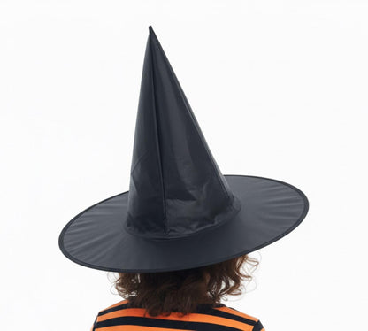 BookMyCostume Adults Black Witch Hat Halloween Costume Accessory