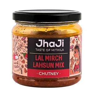 JhaJi - Taste of Mithila Store's Lal Mirch Lahsun Chutney