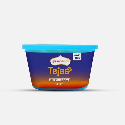 Shubhkart Tejas Ghee Diya Wicks Ready to Light Wax Free