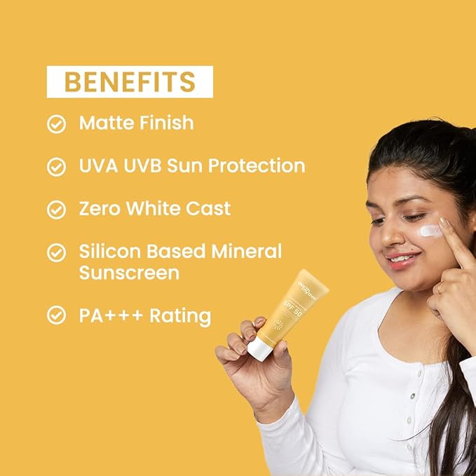 Earth Rhythm Matte Mineral Sunscreen SPF 50 with 9% Zinc Oxide PA+++ - PUSHMYCART