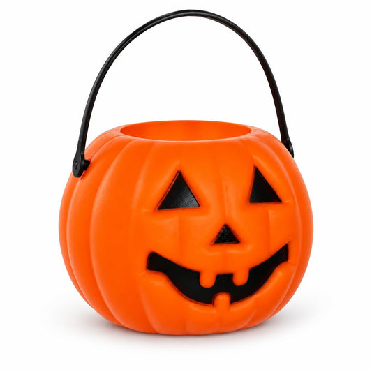 Wanna Party Jack O Lantern Pumpkin Basket Halloween Trick or Treat Candy Bucket