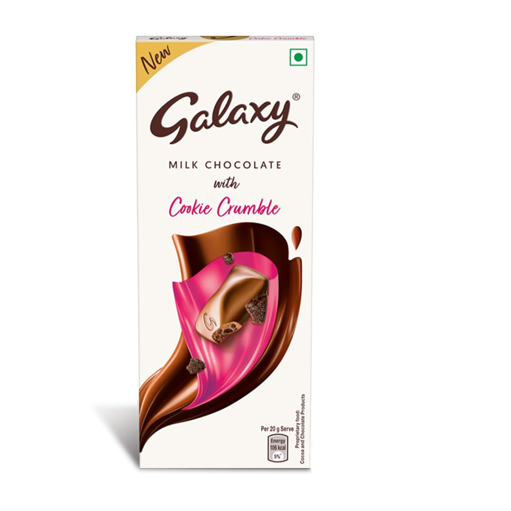 Galaxy Cookie Crumble Chocolate Bar 96g