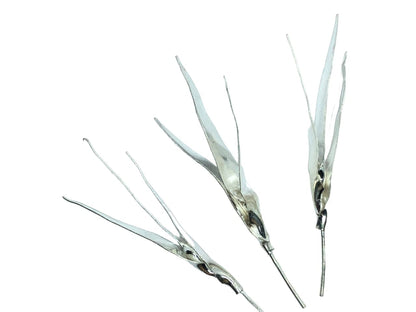 Silver Durva Grass for Hindu Puja, Traditional Sacred Offering for Ganesh, Vishnu - image 1