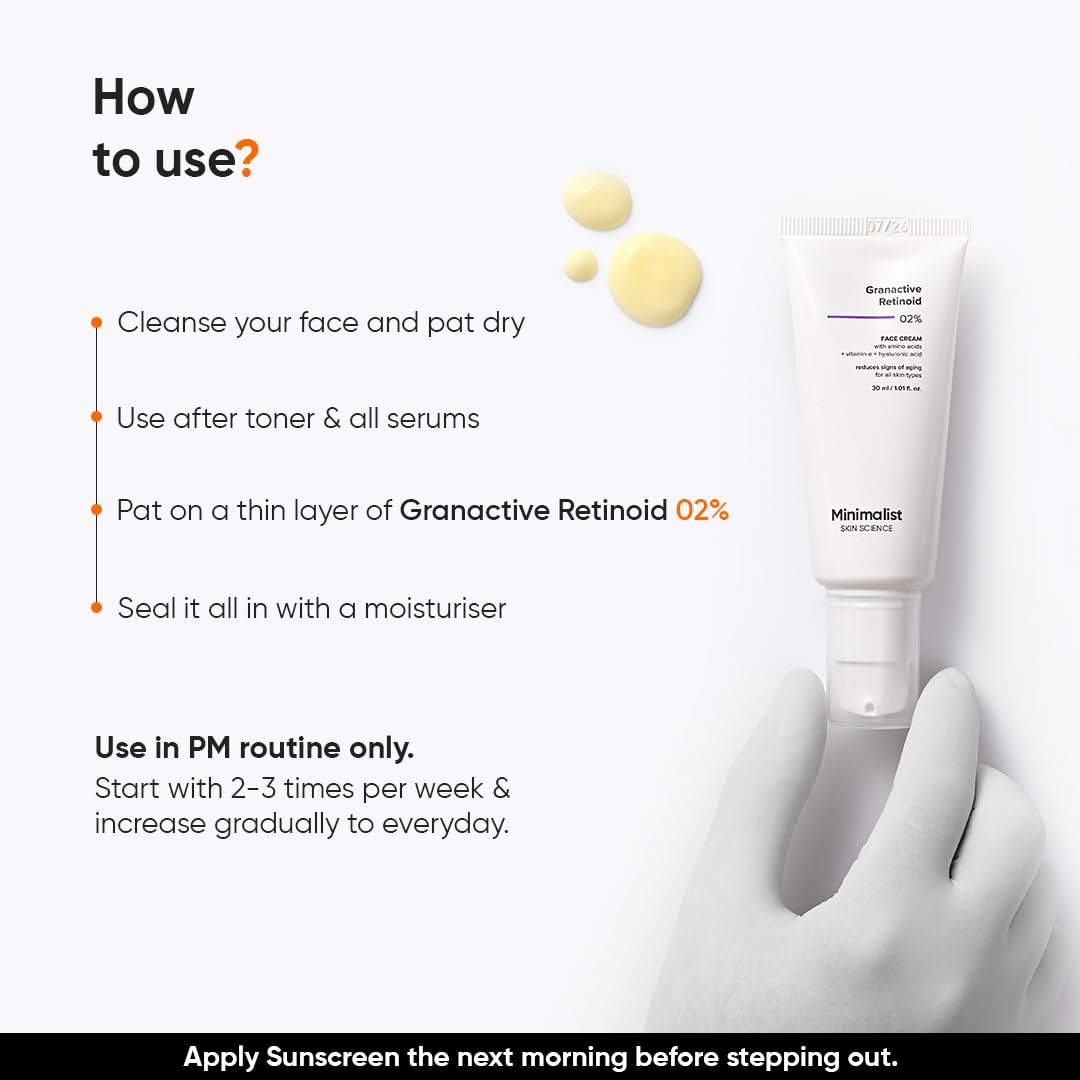 Minimalist 2% Retinoid Anti Ageing Night Cream
