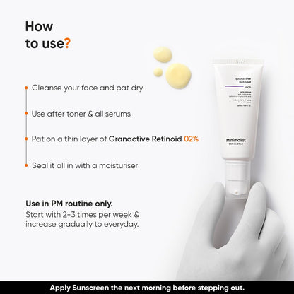 Minimalist 2% Retinoid Anti Ageing Night Cream