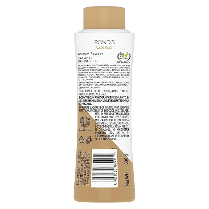 ponds sandal talcum powder