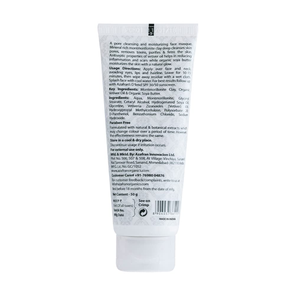Azafran Organics Deep Pore Cleansing Clay Masque 