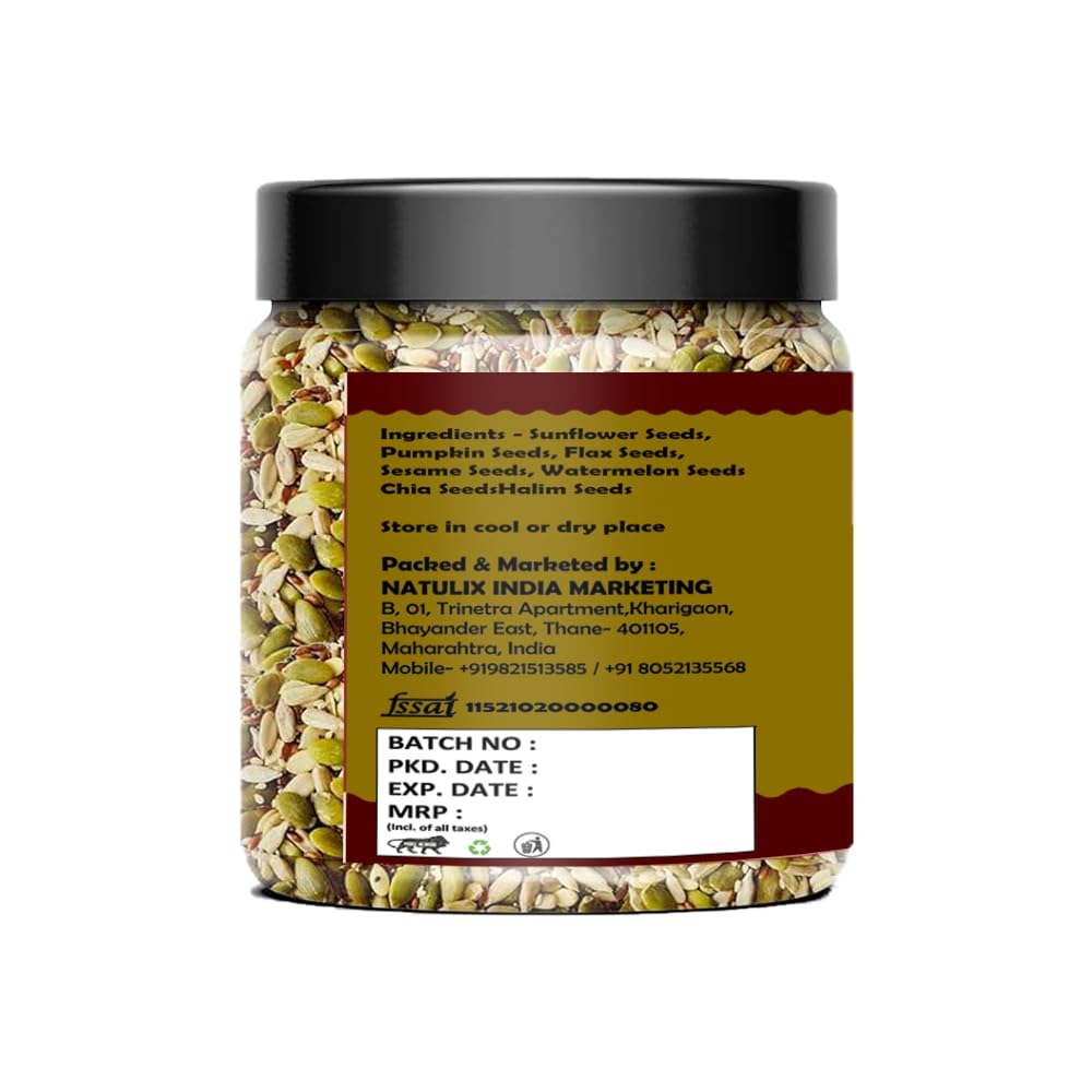 NATUREONUS 7 in 1 Raw Seeds Mix