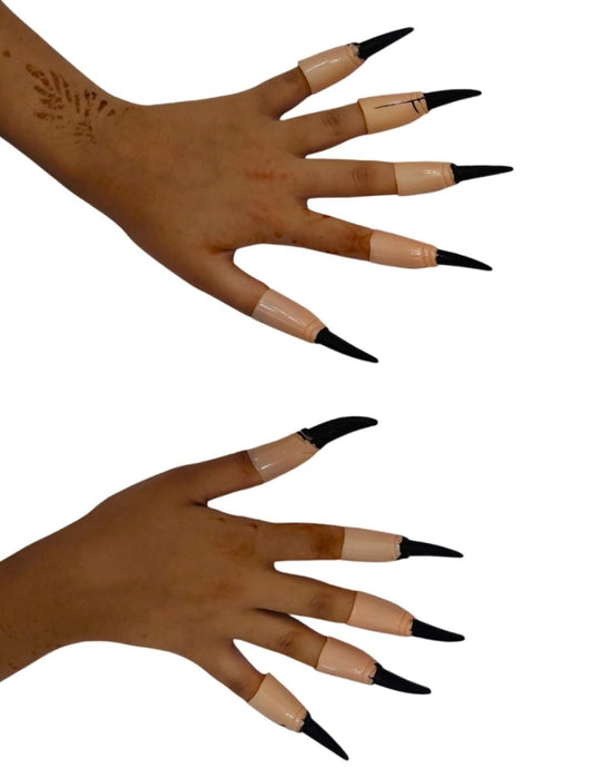 BookMyCostume Witch Long Nails Set of 10 Halloween Costume Accessory