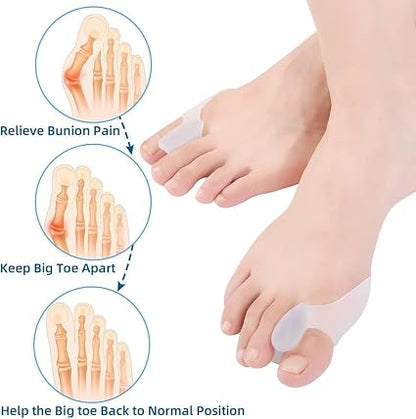 Suefor Bunion Corrector Silicone Toe Separators For Fast Pain Relief