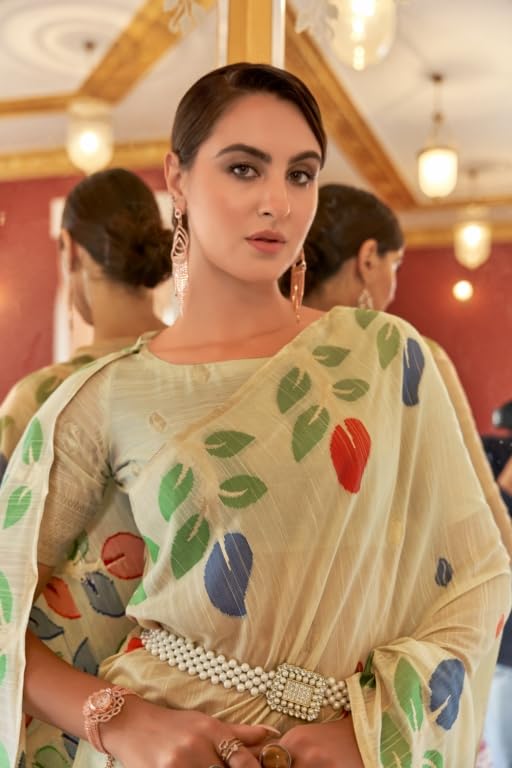 Vasthrlay Cotton Classic Saree with decorative wedding design