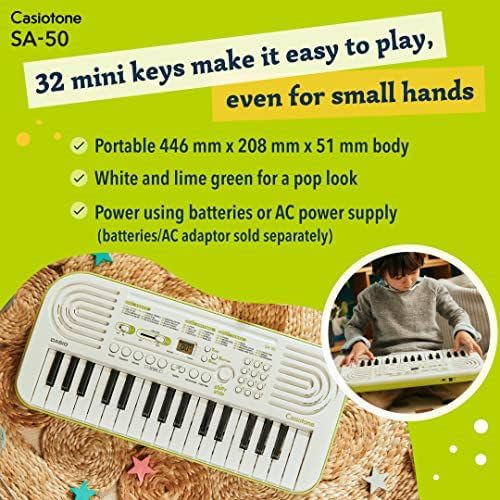 Casio Casiotone SA-50 SA-51 32 Mini Key Keyboard