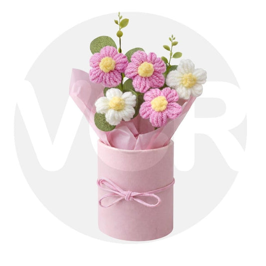 Handmade Pink Crochet Bouquet- Pack of 1 (48 g) - image 2
