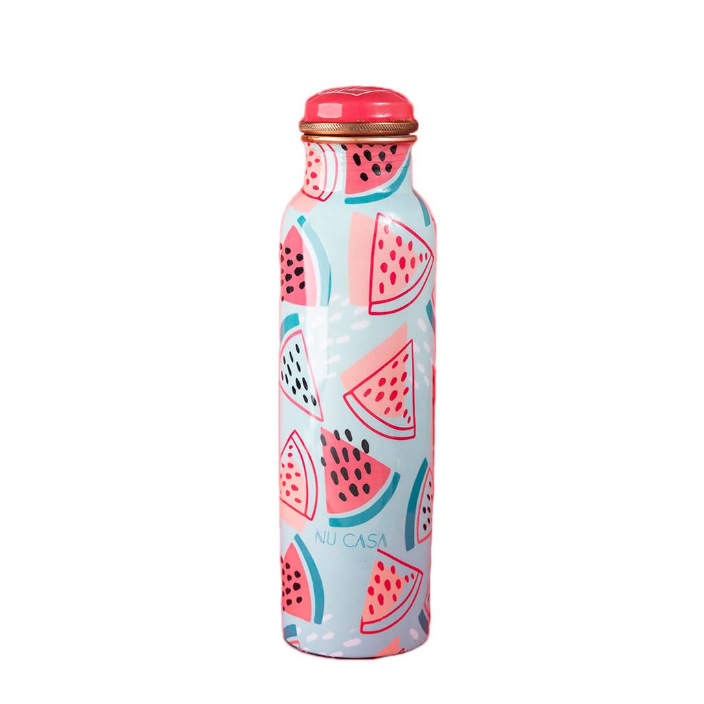 Pure Copper Bottle 1000ML Summer Floral