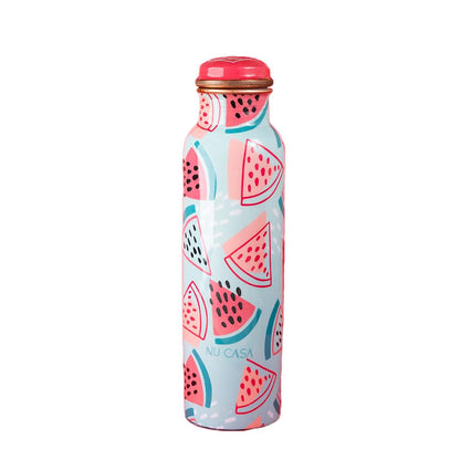 Pure Copper Bottle 1000ML Summer Floral
