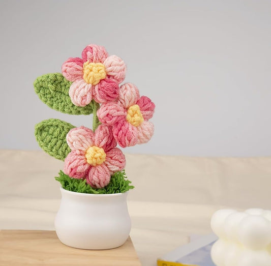 Crochet Flowers Artificial Daisy, Home Decoration, Office - image 1