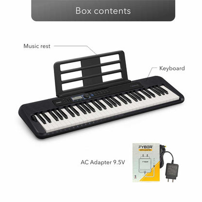 Casio CT-S300 Casiotone 61 Key Touch Sensitive Portable Keyboard Black