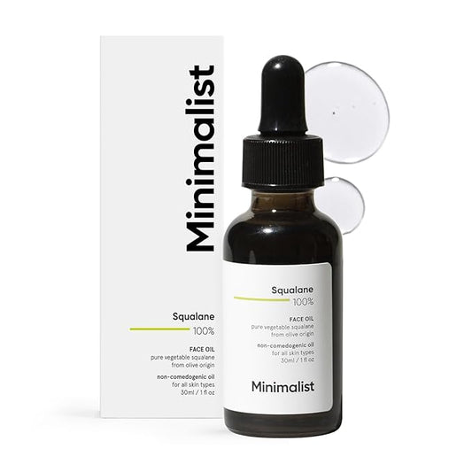 Minimalist Squalane 100% (Plant Derived) Super-Lightweight Face Oil