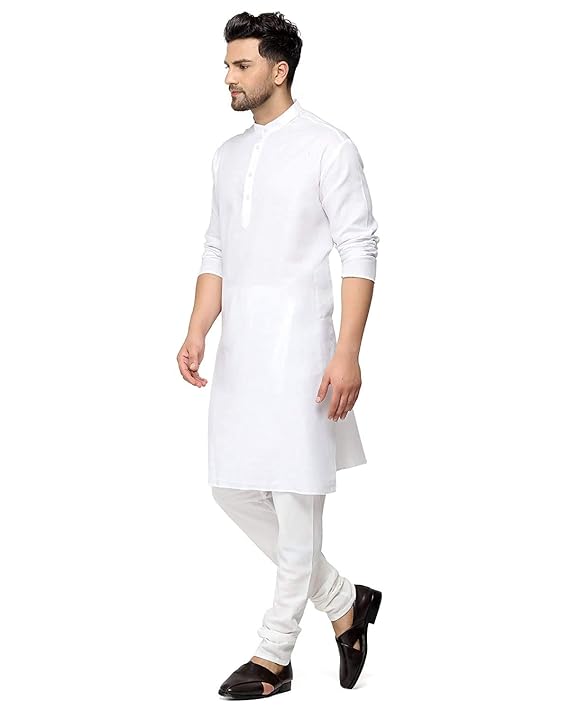 Vasthrlay Men's Cotton Straight Kurta Pyjama Set - PUSHMYCART