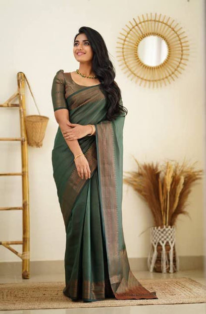 Vasthrlay Traditional Saree in Classic with refined banarasi ethnic appeal