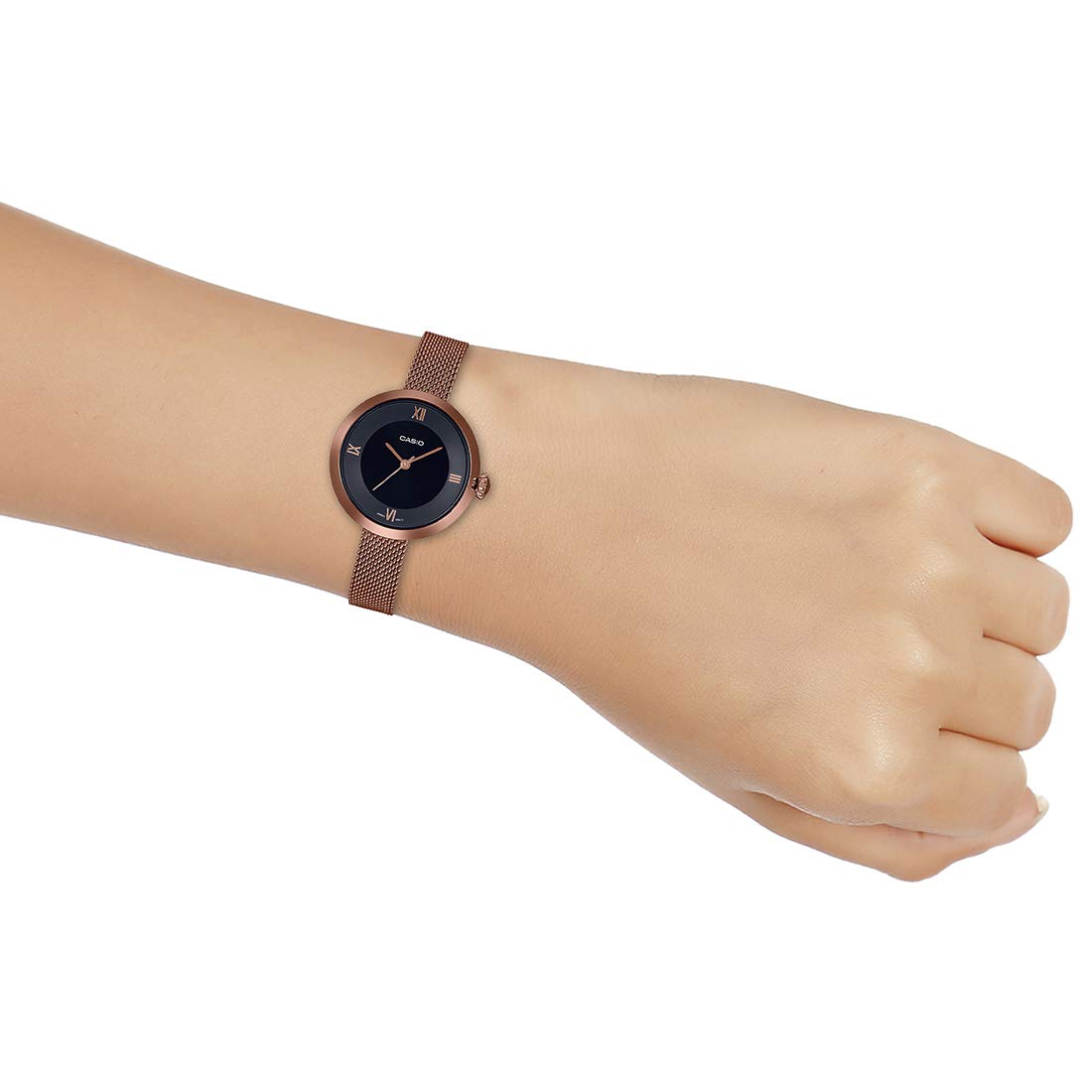 Casio Analog Black Dial Womens Watch - LTP-E154MR-1ADF (A1853)