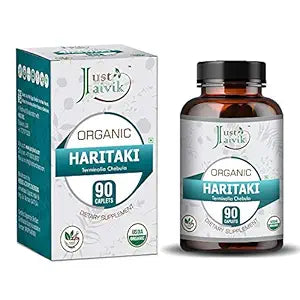 Just Jaivik Organic Haritaki Tablets - PUSHMYCART