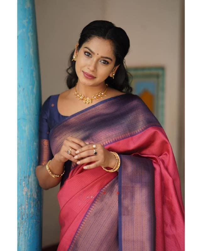 Vasthrlay Banarasi Classic Saree with decorative border design