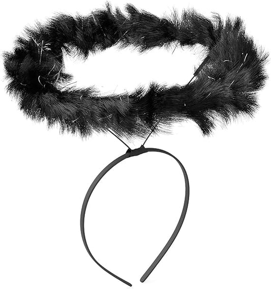 Black Angel Halo Headband Halloween Cosplay Costume Headwear