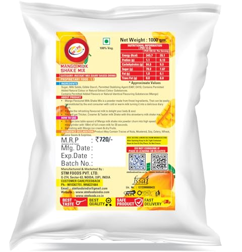 Am 2 Pm - Mango Milk Shake Mix Premium Silky Smoothy