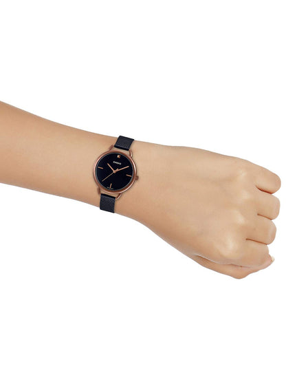 Casio Analog Black Dial Womens Watch - LTP-E415MBR-1CDF (A1811)