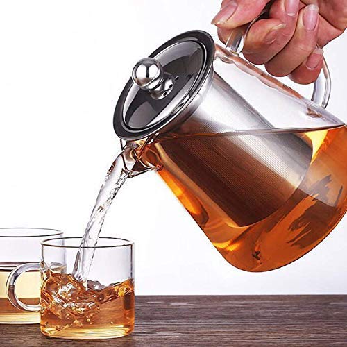 ZROY Enterprise Round Glass Tea Pot(Conical) - PUSHMYCART