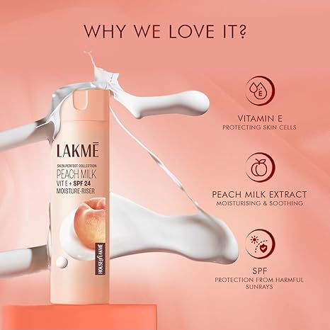 Lakme Peach Milk SPF 24 PA++ Moisturizer - PUSHMYCART